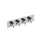 Graff - Terra Square M-Series Valve Trim with Four Handles (Horizontal Orientation) - Architectural White