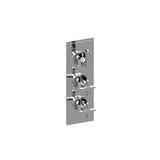 Graff - Finezza UNO M-Series Valve Trim with Three Handles - Warm Bronze Pvd