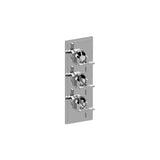 Graff - Finezza UNO M-Series Valve Trim with Three Handles - Warm Bronze Pvd