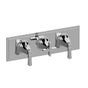Graff - Finezza UNO M-Series Valve Trim with Three Handles (Horizontal Orientation) - Architectural White