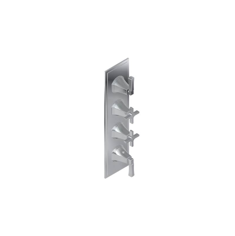 Graff - Finezza UNO M-Series Valve Trim with Four Handles - Architectural White