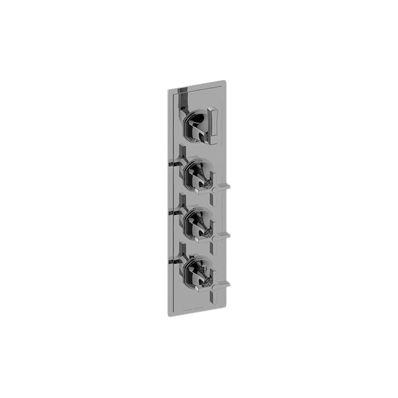 Graff - Finezza UNO M-Series Valve Trim with Four Handles - Warm Bronze Pvd