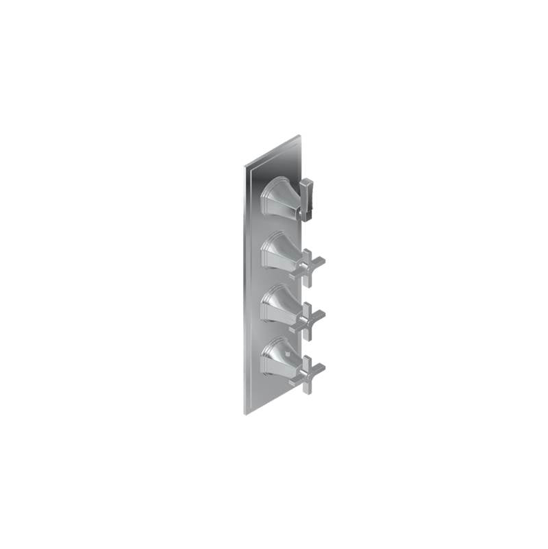 Graff - Finezza UNO M-Series Valve Trim with Four Handles - Architectural White