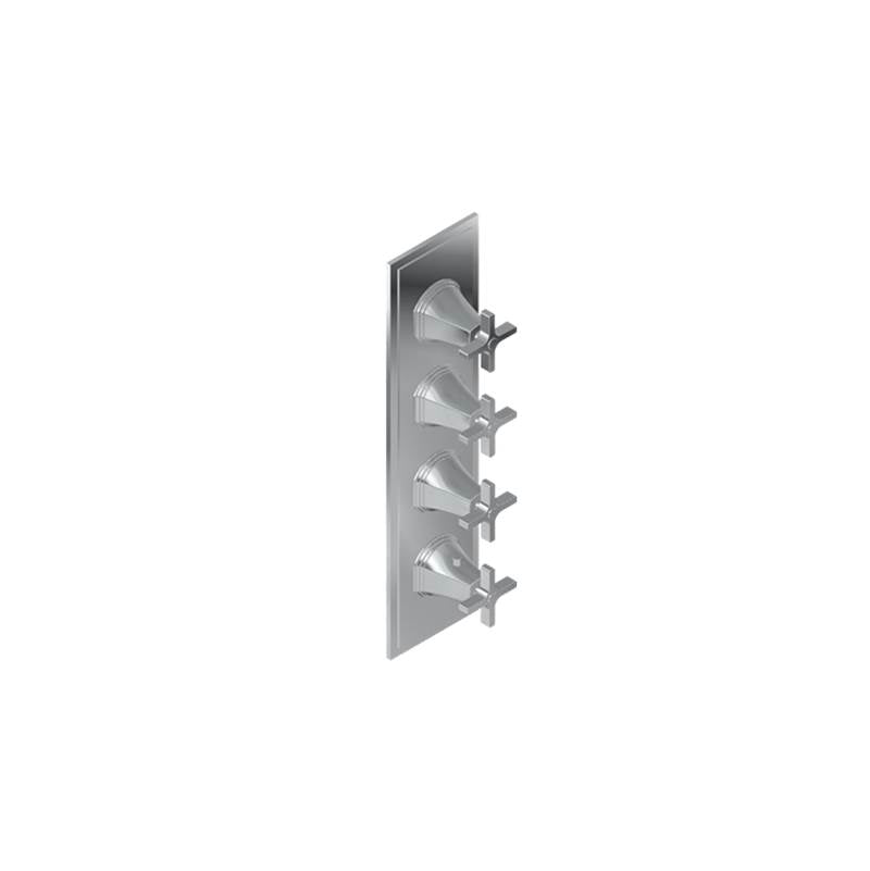 Graff - Finezza UNO M-Series Valve Trim with Four Handles - Architectural White