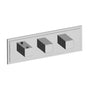 Graff - M-Series Transitional M-Series Valve Trim with Three Handles (Horizontal Orientation) - Architectural White