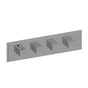 Graff - M-Series Transitional M-Series Valve Trim with Four Handles (Horizontal Orientation) - Architectural White