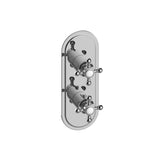 Graff - Adley Traditional M-Series Valve Trim with Two Handles - Architectural White