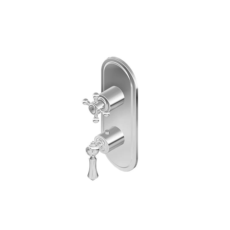 Graff - Adley Traditional M-Series Valve Trim with Two Handles - Vintage Brushed Brass