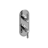 Graff - Adley Traditional M-Series Valve Trim with Two Handles - Vintage Brushed Brass