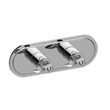 Graff - Topaz Traditional M-Series Valve Trim with Two Handles (Horizontal Orientation) - Architectural White
