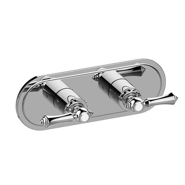 Graff - Adley Traditional M-Series Valve Trim with Two Handles (Horizontal Orientation) - Architectural White