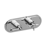 Graff - Camden Traditional M-Series Valve Trim with Two Handles (Horizontal Orientation) - Warm Bronze Pvd