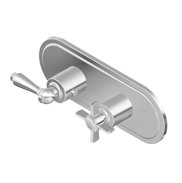 Graff - Camden Traditional M-Series Valve Trim with Two Handles (Horizontal Orientation) - Architectural White