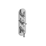 Graff - Adley Traditional M-Series Valve Trim with Three Handles - Architectural White