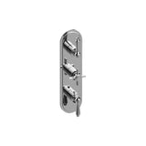 Graff - Camden Traditional M-Series Valve Trim with Three Handles - Vintage Brushed Brass