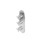 Graff - Adley Traditional M-Series Valve Trim with Three Handles - Vintage Brushed Brass