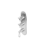 Graff - Adley Traditional M-Series Valve Trim with Three Handles - Vintage Brushed Brass