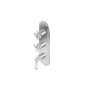 Graff - Adley Traditional M-Series Valve Trim with Three Handles - Vintage Brushed Brass