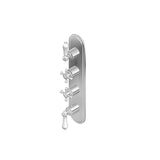 Graff - Adley Traditional M-Series Valve Trim with Four Handles - Vintage Brushed Brass