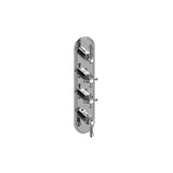 Graff - Adley Traditional M-Series Valve Trim with Four Handles - Architectural White