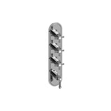 Graff - Adley Traditional M-Series Valve Trim with Four Handles - Architectural White