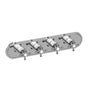 Graff - Adley Traditional M-Series Valve Trim with Four Handles (Horizontal Orientation) - Architectural White