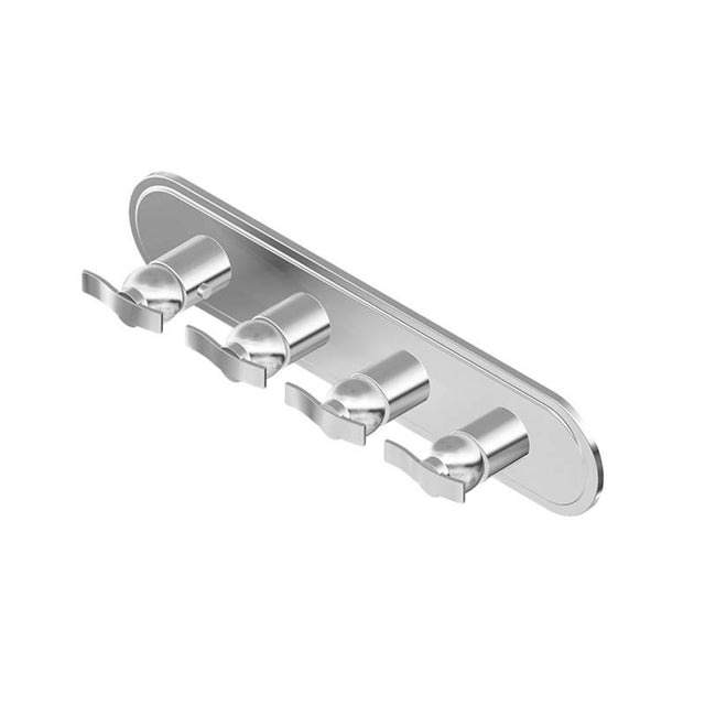Graff - Bali Traditional M-Series Valve Trim with Four Handles (Horizontal Orientation) - Vintage Brushed Brass
