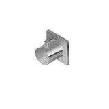 Graff - M-Series Square Stop/Volume Control Trim Plate and Handle - Unfinished Brass