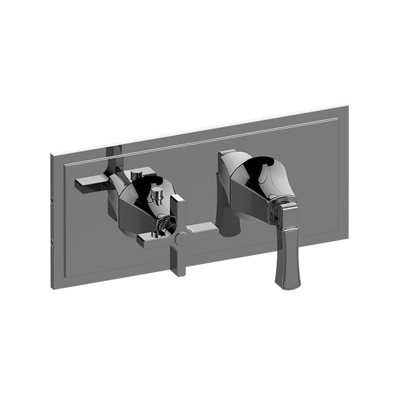 Graff - Finezza DUE Finezza DUE, Vignola M-Series Valve Trim with Two Handles (Horizontal Orientation) - Architectural White