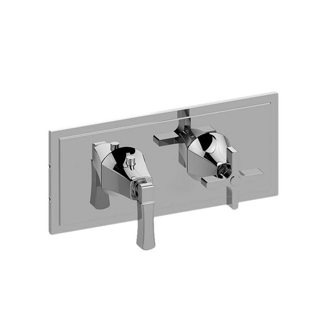 Graff - Finezza DUE Finezza DUE, Vignola M-Series Valve Trim with Two Handles (Horizontal Orientation) - Architectural White