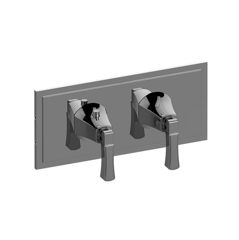 Graff - Finezza DUE Finezza DUE, Vignola M-Series Valve Trim with Two Handles (Horizontal Orientation) - Architectural White