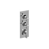 Graff - Finezza DUE Finezza DUE, Vignola M-Series Valve Trim with Three Handles - Warm Bronze Pvd