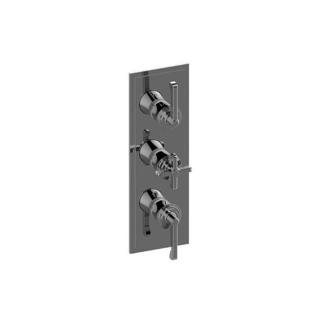 Graff - Vignola Finezza DUE, Vignola M-Series Valve Trim with Three Handles - Architectural White