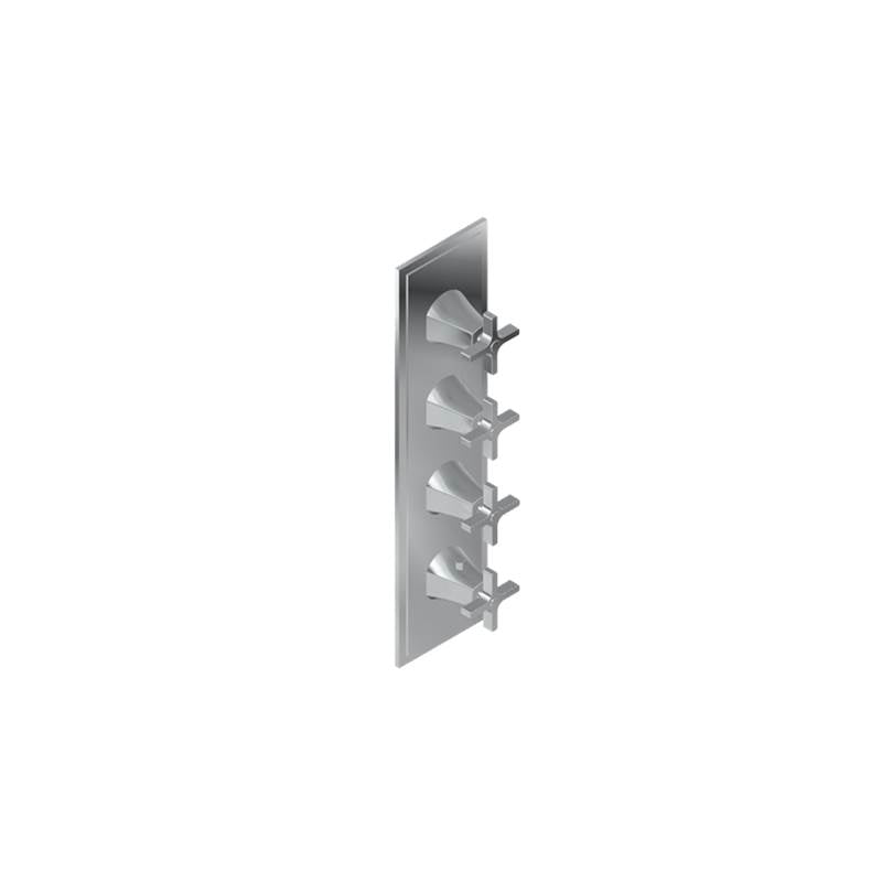 Graff - Finezza DUE Finezza DUE, Vignola M-Series Valve Trim with Four Handles - Architectural White