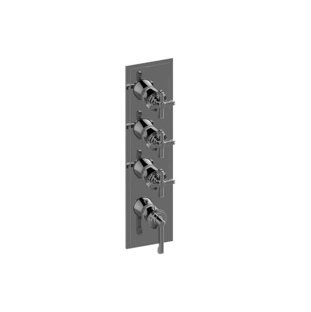 Graff - Vignola Finezza DUE, Vignola M-Series Valve Trim with Four Handles - Architectural White