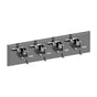 Graff - Finezza DUE Finezza DUE, Vignola M-Series Valve Trim with Four Handles (Horizontal Orientation) - Architectural White