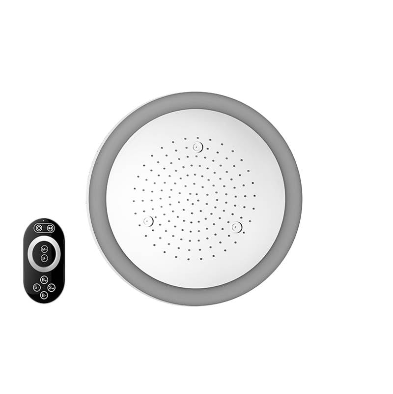 Graff - Aqua-Sense 23'' Round Ceiling-Mounted Showerhead w/LED - Stainless Polished