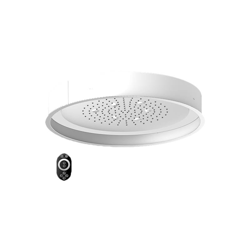 Graff - Aqua-Sense 23'' Round Ceiling-Mounted Showerhead w/LED - Stainless Polished