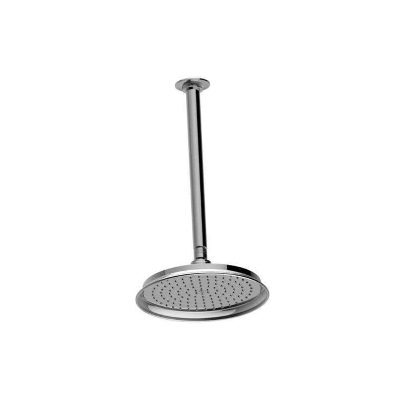 Graff - Vignola Transitional Showerhead with Ceiling Arm - Architectural White
