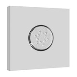 Graff - Various Square Flush Mount Body Spray w/Solid Brass Swivel Head - Polished Chrome