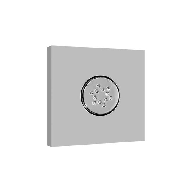 Graff - Various Square Flush Mount Body Spray w/Solid Brass Swivel Head - Architectural White