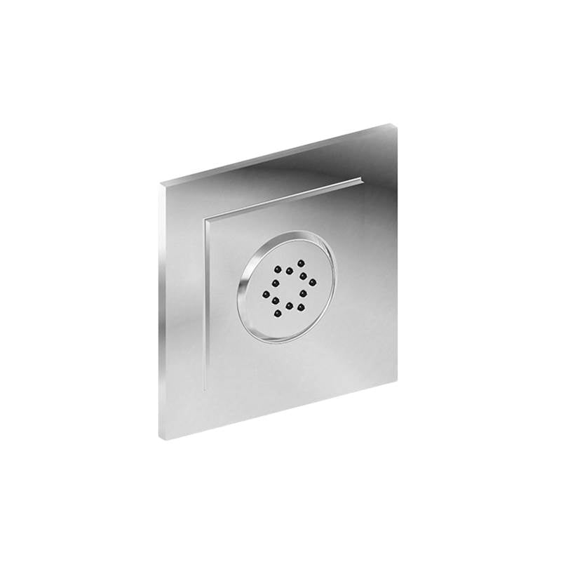 Graff - Finezza UNO/Finezza DUE Finezza Flush Mount Body Spray w/Solid Brass Swivel Head - Architectural White