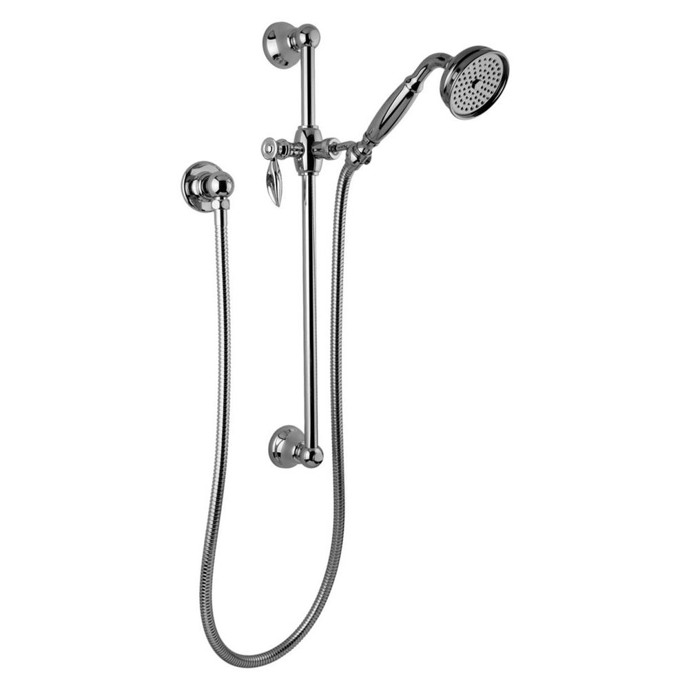 Graff - Topaz Traditional Handshower w/Wall-Mounted Slide Bar - Polished Chrome