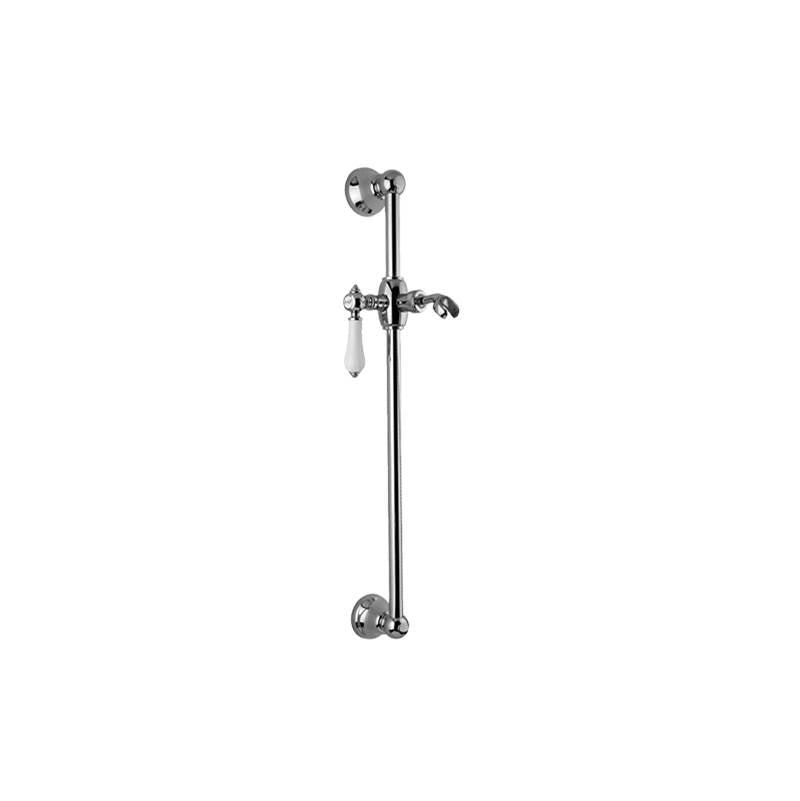 Graff - Adley Traditional Wall-Mounted Slide Bar - Architectural White