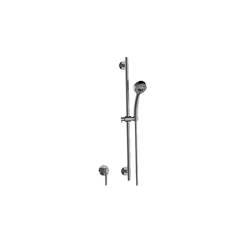 Graff - Various Contemporary Handshower w/Wall-Mounted Slide Bar - Polished Nickel