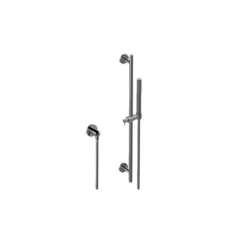 Graff - Harley Contemporary Handshower w/Harley Wall-Mounted Slide Bar - Architectural White