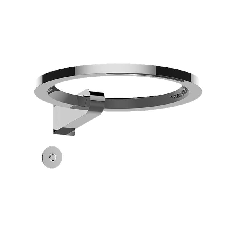 Graff - Ametis M-Series Thermostatic Shower System - Ametis Ring with Handshower (Trim) - Architectural White