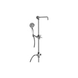 Graff - Adley Exposed Riser with Handshower - Steelnox  Satin Nickel