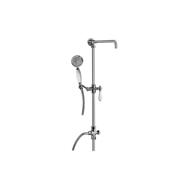 Graff - Adley Exposed Riser with Handshower - Architectural White