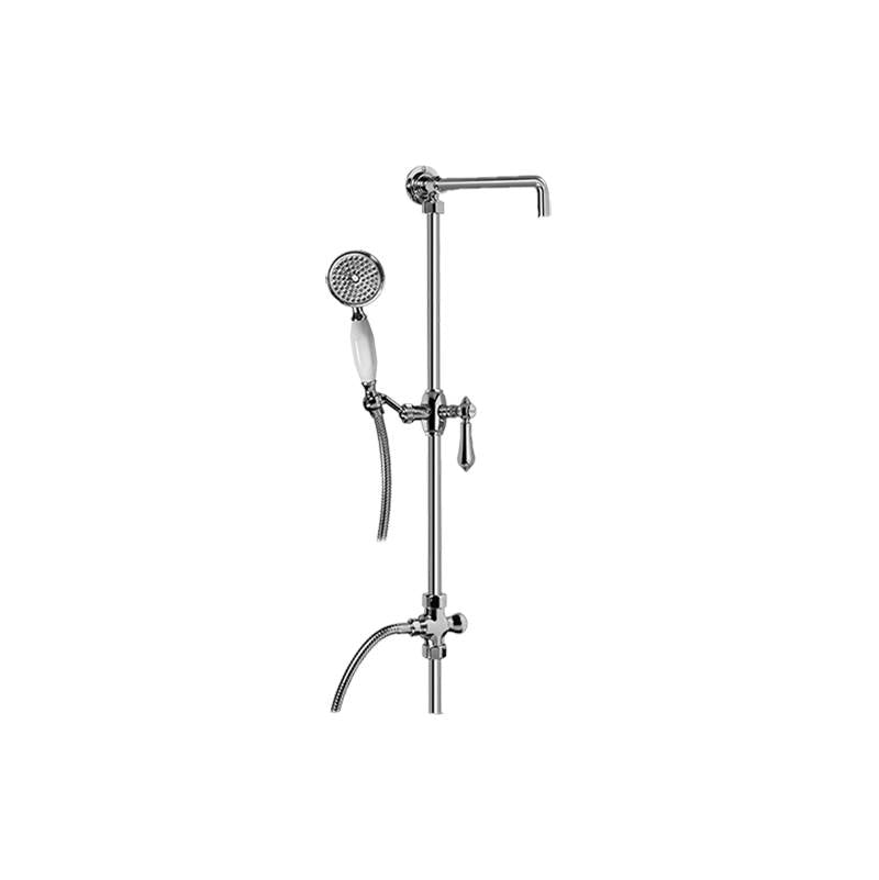 Graff - Adley Exposed Riser with Handshower - Architectural White